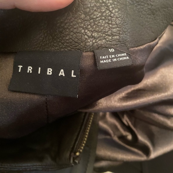 Tribal Chocolate Leather Jacket - Picture 7 of 8